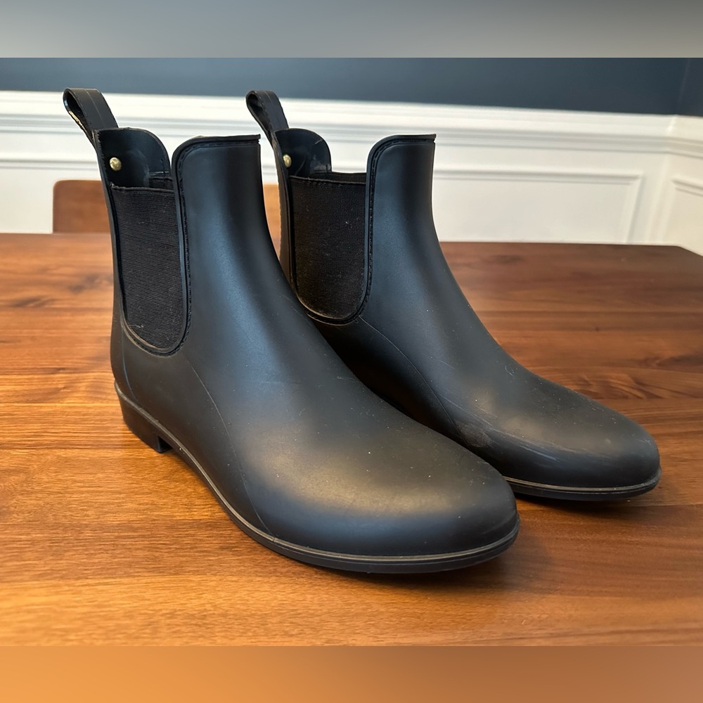 Sam Edelman Tinsley Chelsea Rain Boots in Black Matte
